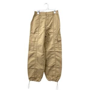 Love Tree Khaki Tan Nylon Parachute Cargo Pants - Size Small - Streetwear / Y2K